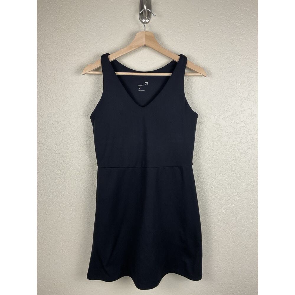 GapFit Womens Athletic Dress M Black Performance Tennis Golf Activewear